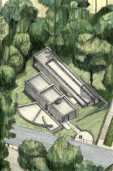 20 Beautiful Axonometric Drawings of Iconic Buildings.